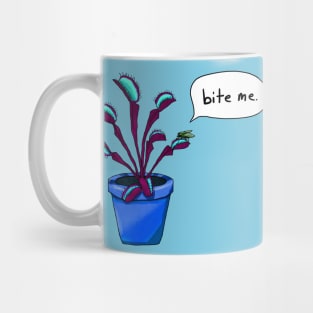 Bite Me Venus Flytrap - Blue Mug